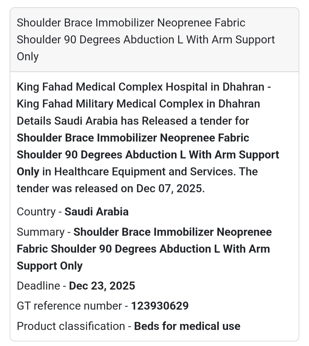 🚨 Urgent Tender Alert – Saudi Arabia 🇸🇦