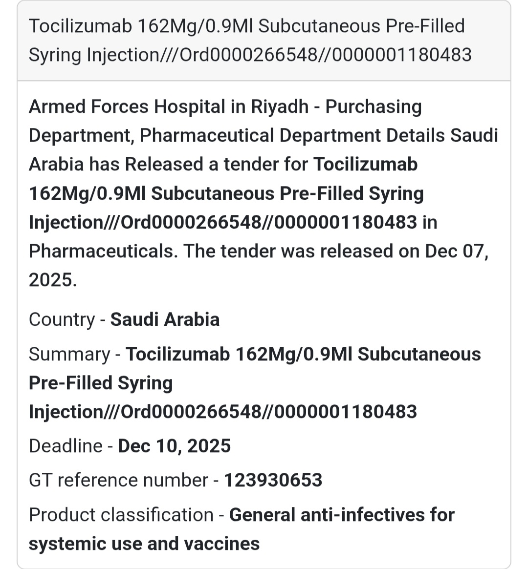 🚨 Urgent Tender Alert – Saudi Arabia 🇸🇦
