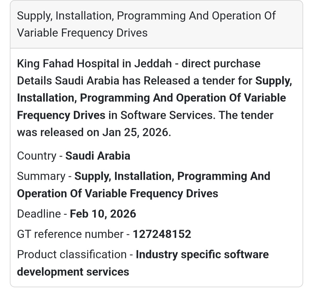 ⚙️ Variable Frequency Drives (VFDs)