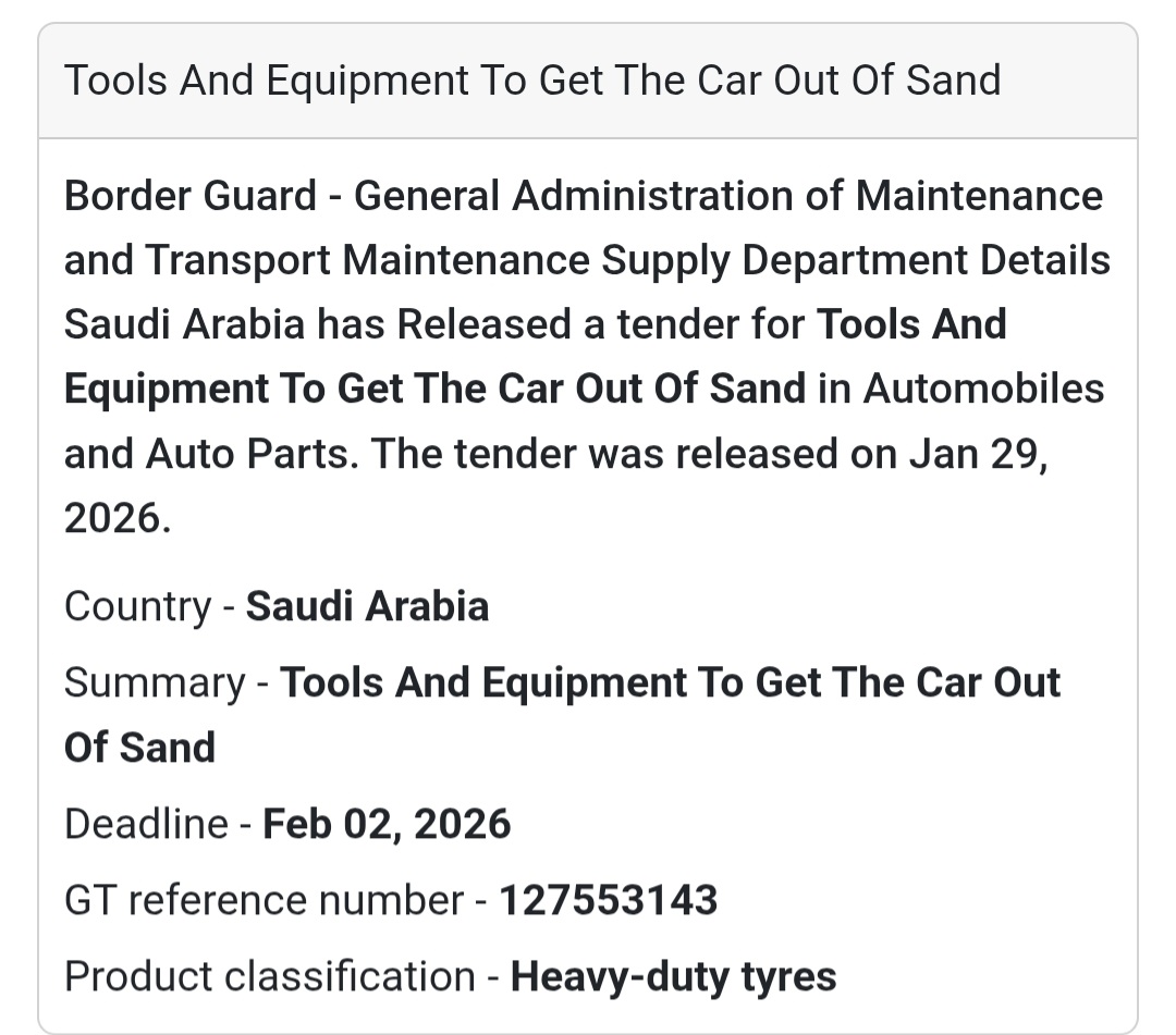 🚙 Vehicle Recovery Equipment