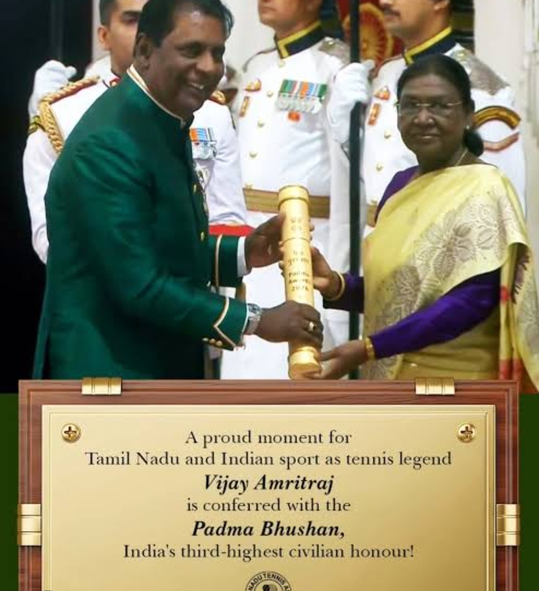 vijay amitraj was conferred with the Padma Bhushan