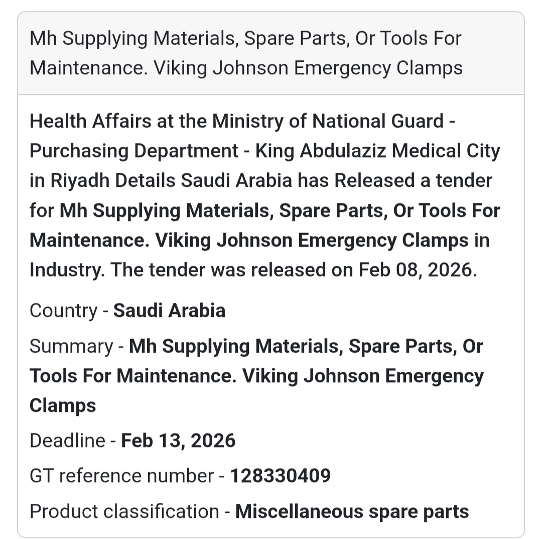 🧯 Viking Johnson Emergency Clamps