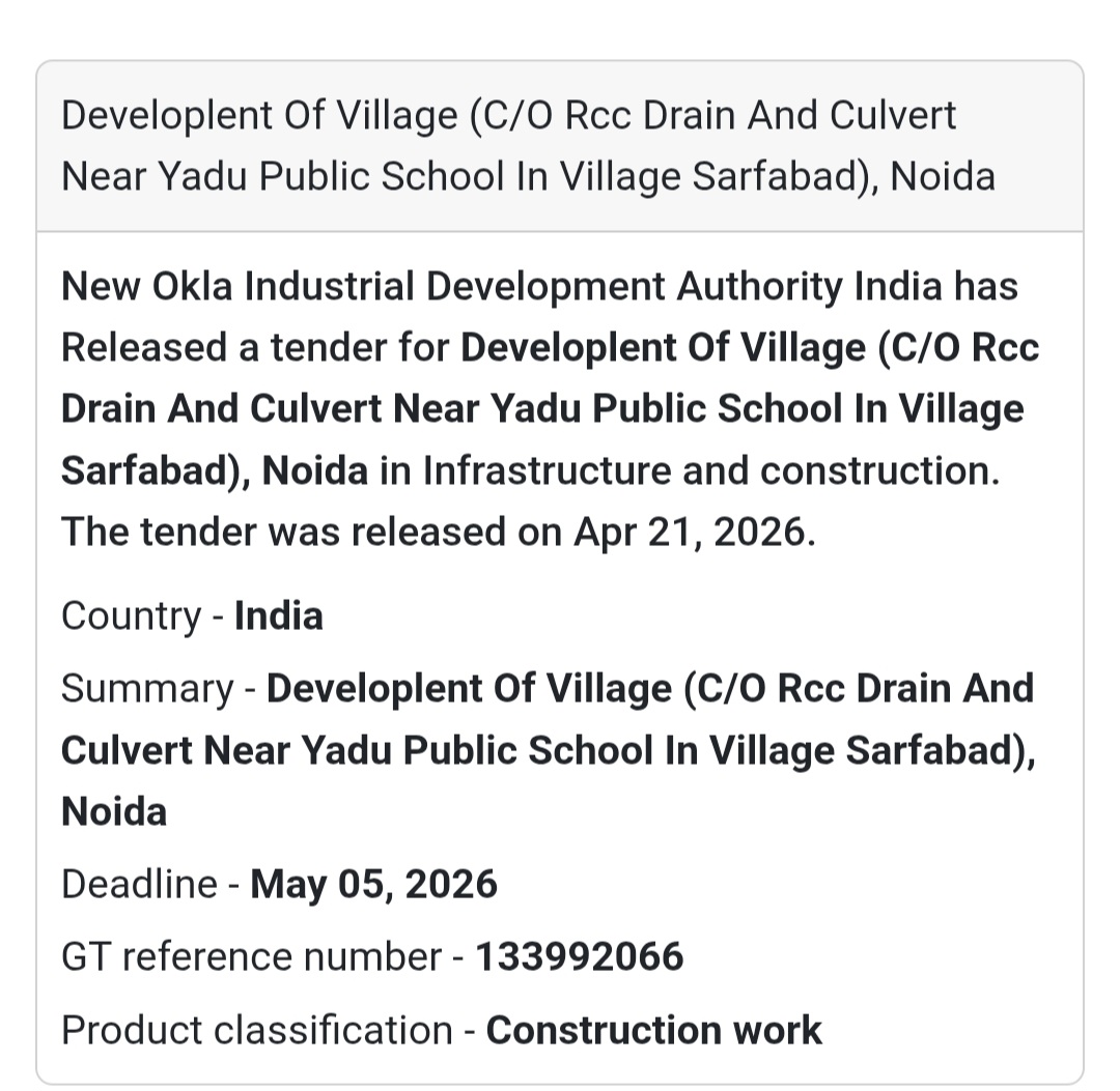 🏗️ Village Development Project – Noida