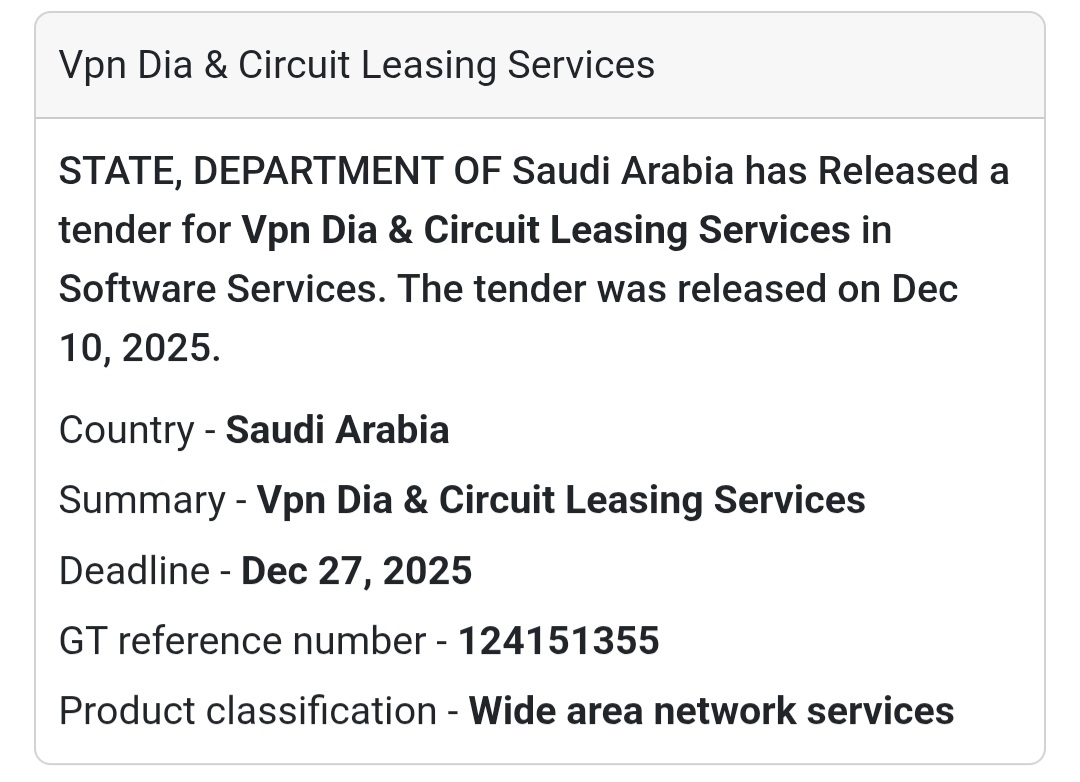 🌐 VPN DIA & Circuit Leasing Services