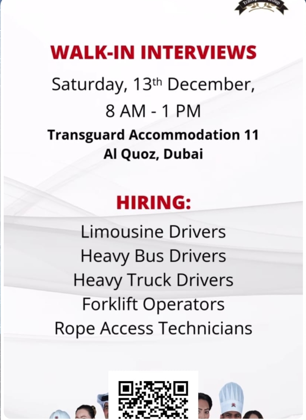 🚨 WALK-IN INTERVIEWS – DUBAI 🚨