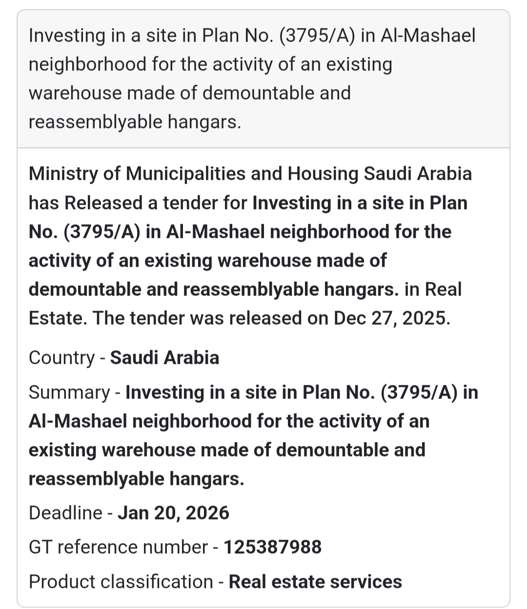🏗️ Warehouse Investment Opportunity | Saudi Arabia 🇸🇦