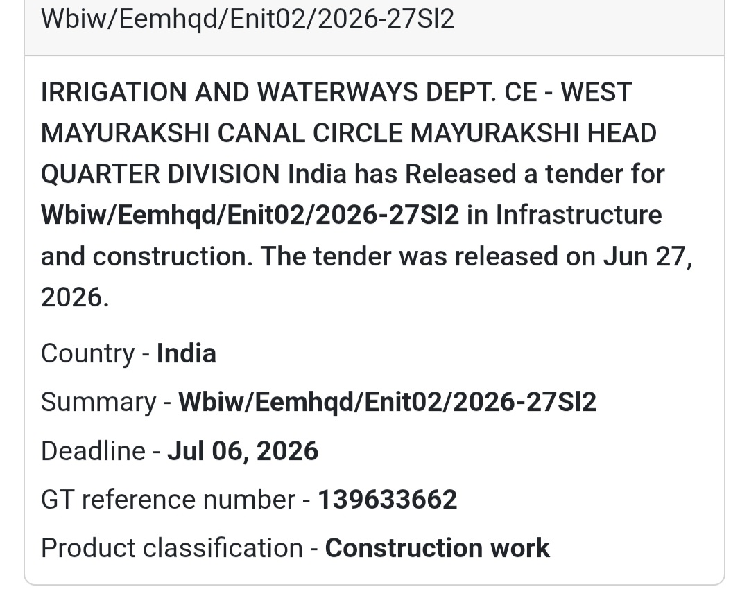 🚧 WBIW/EEMHQD/ENIT02/2026-27 (Sl. 2)