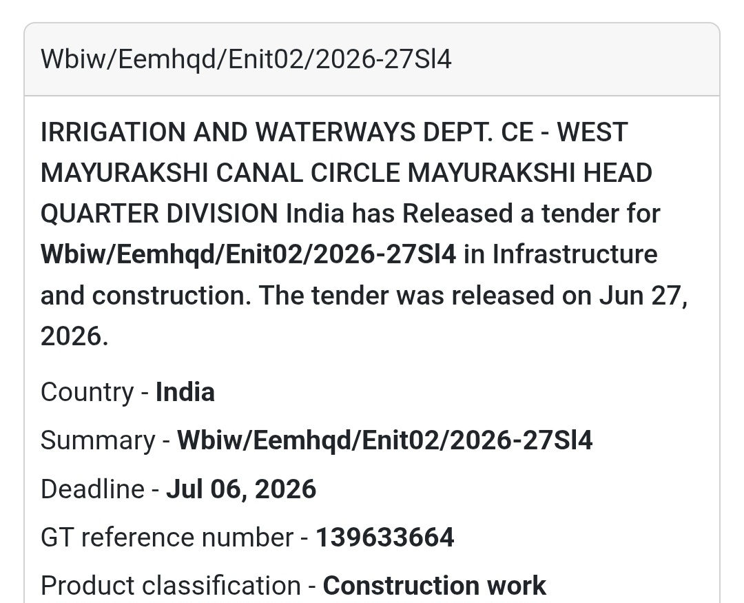 🚧 WBIW/EEMHQD/ENIT02/2026-27 (Sl. 4)
