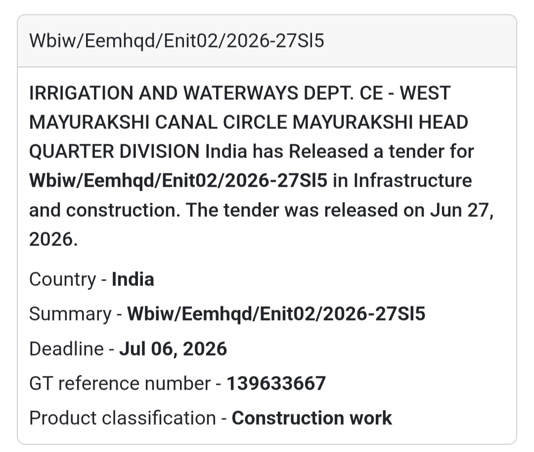 🚧 WBIW/EEMHQD/ENIT02/2026-27 (Sl. 5)