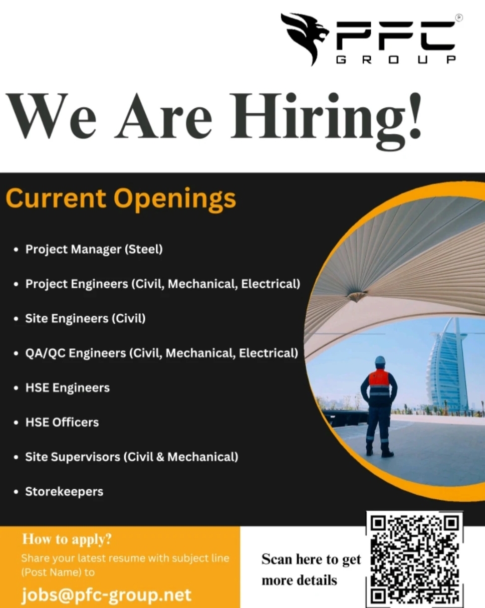 🏗️🚀 WE ARE HIRING – PFC GROUP | JANUARY 2026 🚀🏗️