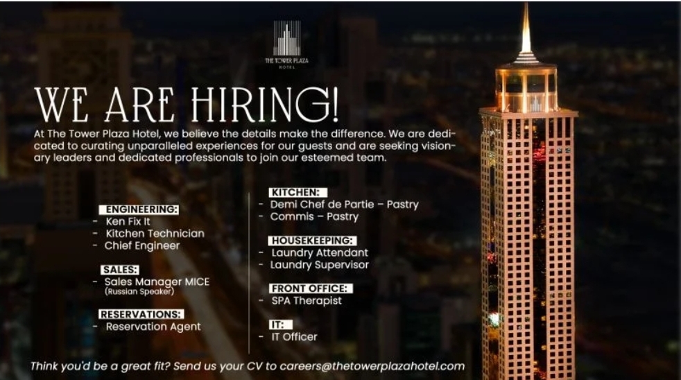 🏨✨ WE ARE HIRING – THE TOWER PLAZA HOTEL DUBAI | JAN 2026 ✨🏨