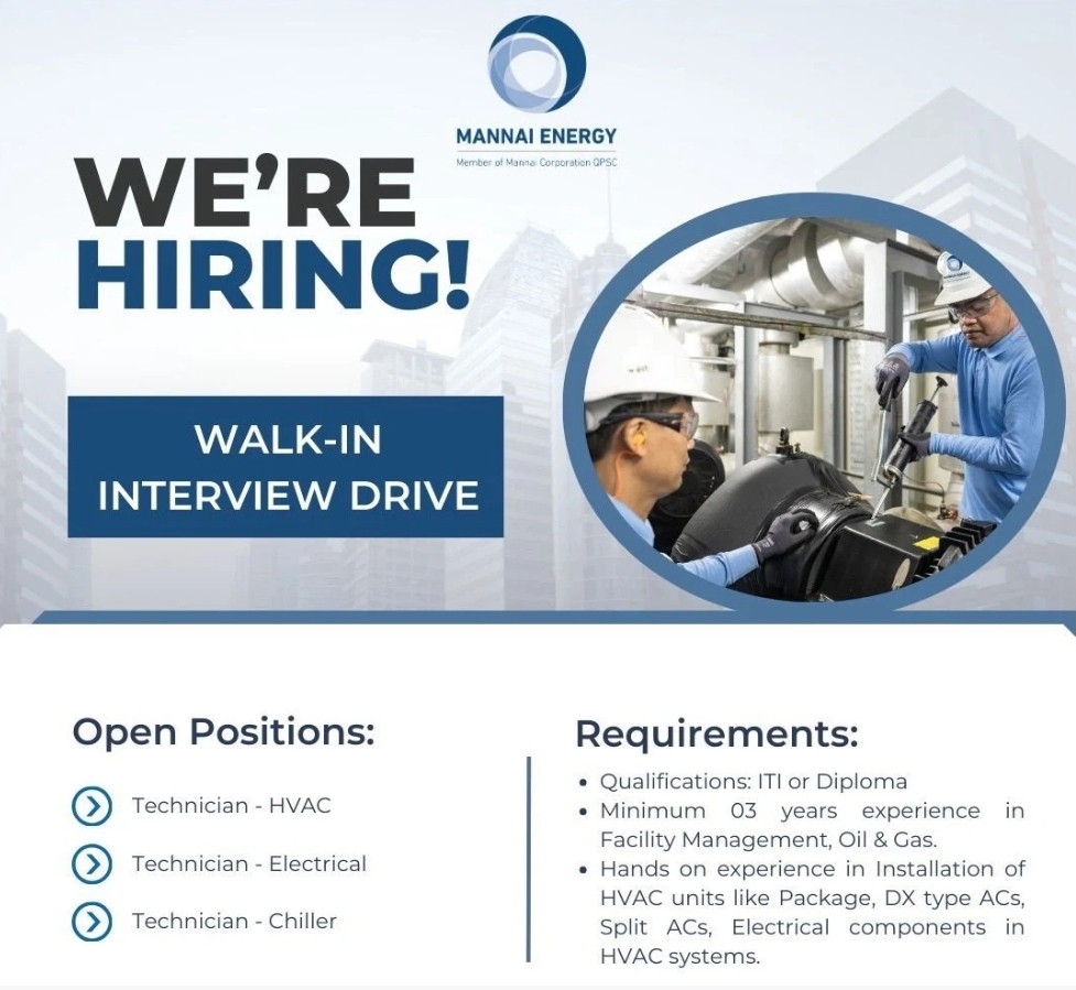 ⚡ WE’RE HIRING – TECHNICIANS | QATAR ⚡