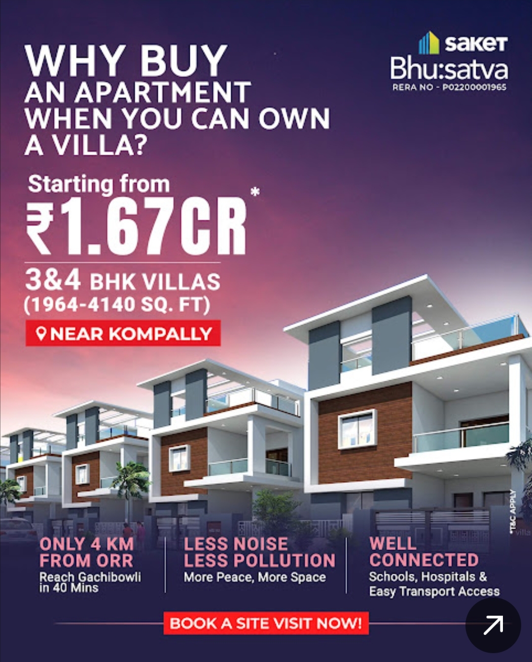 🏡 Why settle for an apartment when you can own a luxury villa?