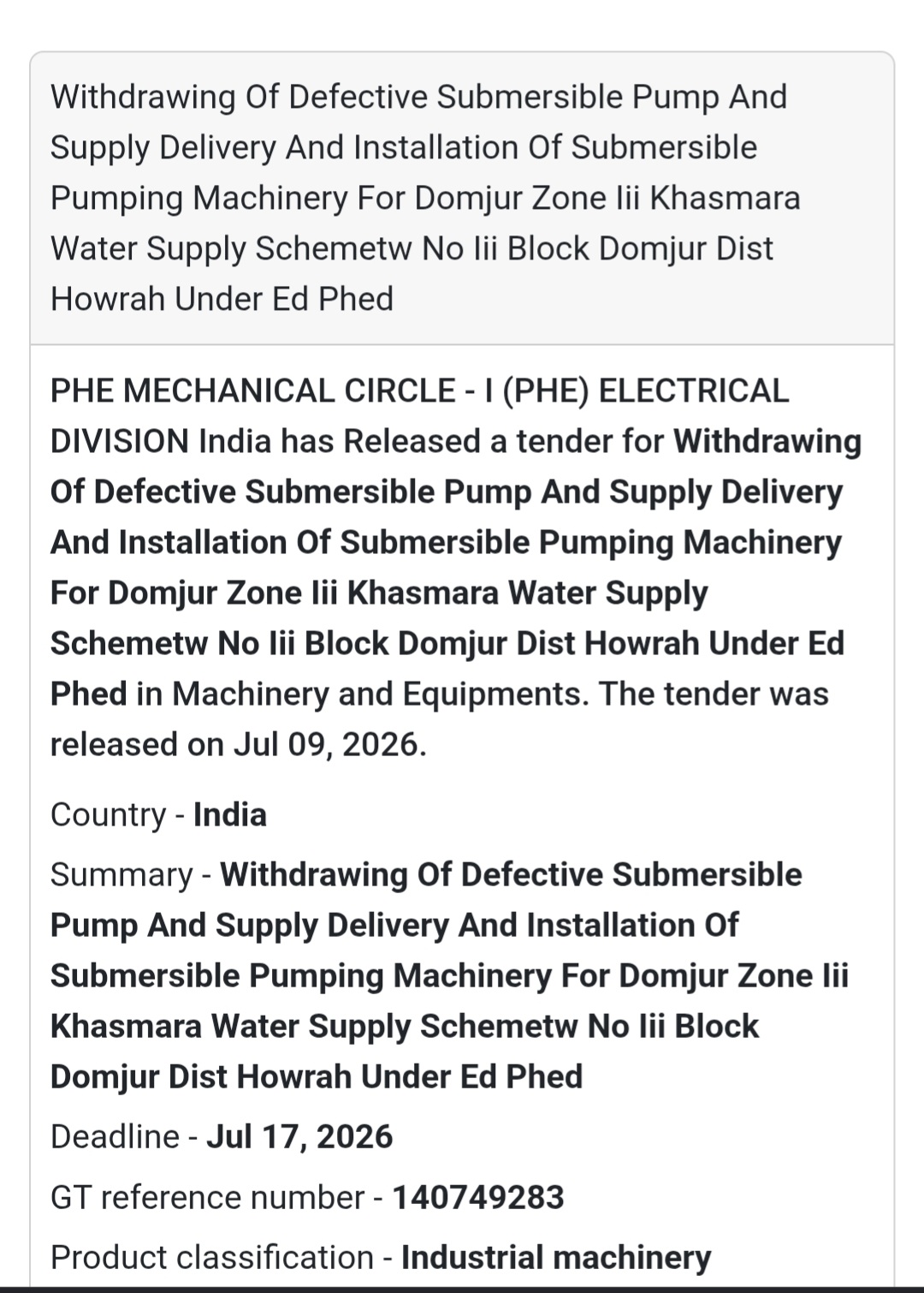 🚰 Withdrawal & Installation of Submersible Pump | 📍Domjur, Howrah