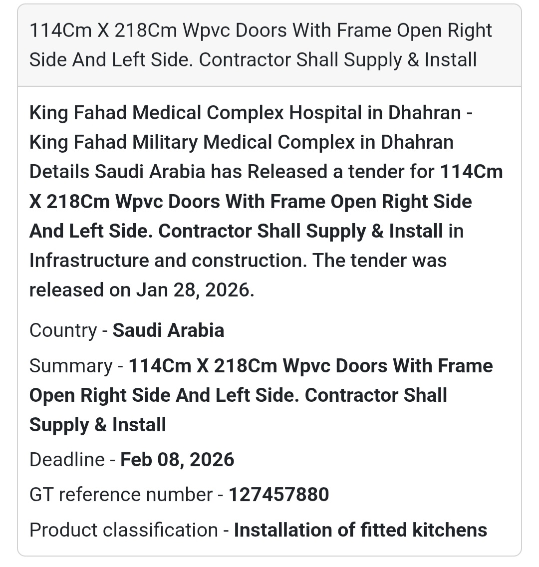 🚪 WPVC Doors Supply & Installation | Dhahran