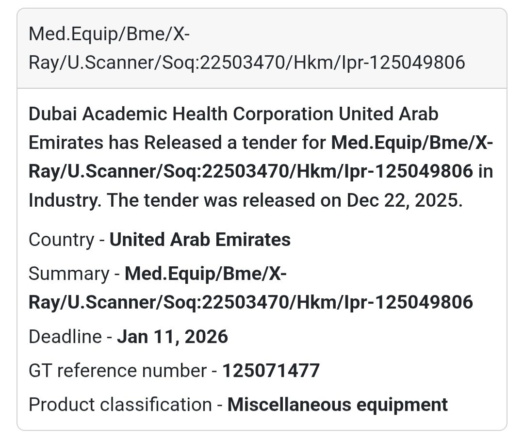 X-Ray & Ultrasound Scanner Equipment | DHA