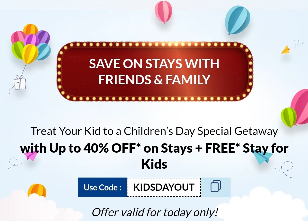 MakeMyTrip children's day deals