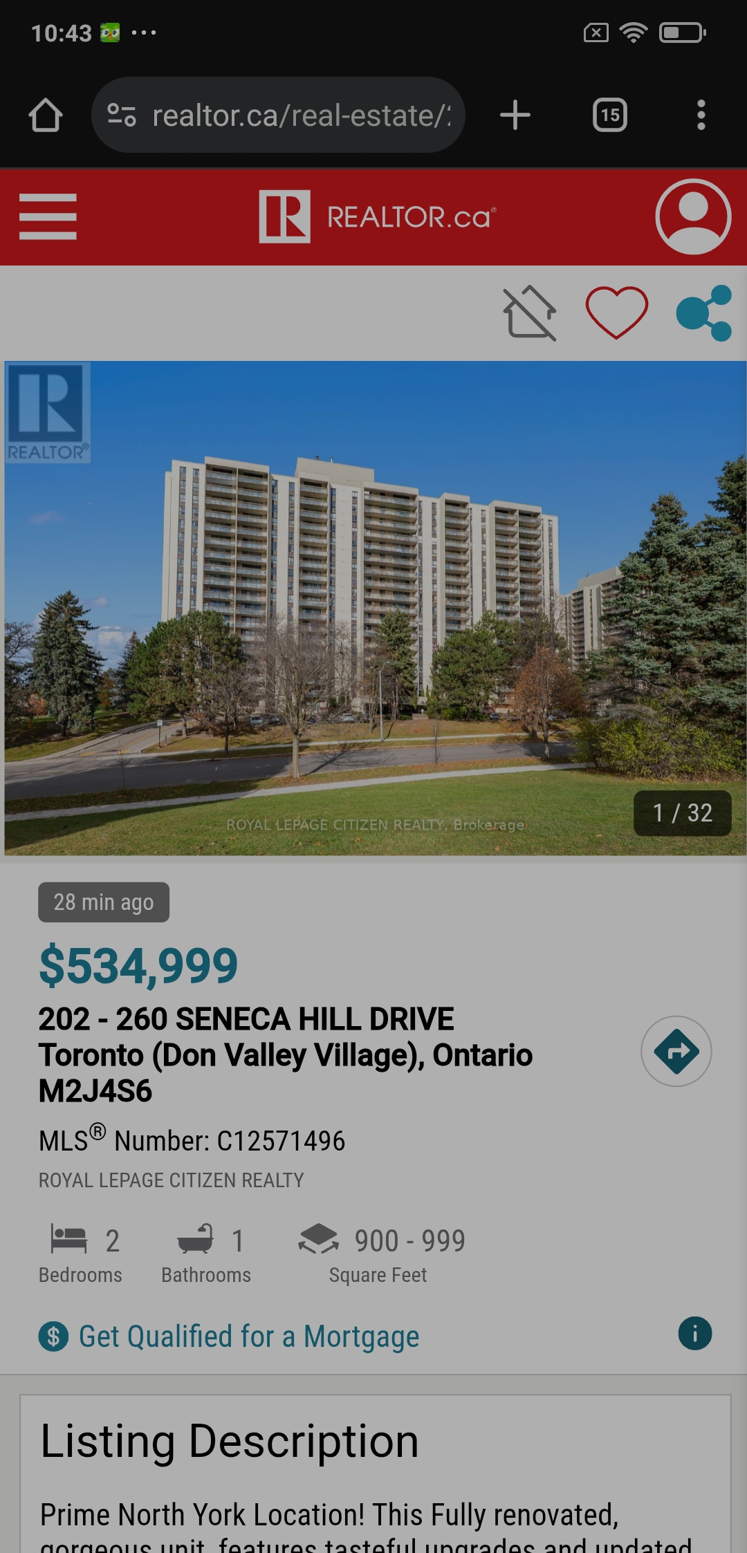 260 SENECA HILL DRIVE Toronto