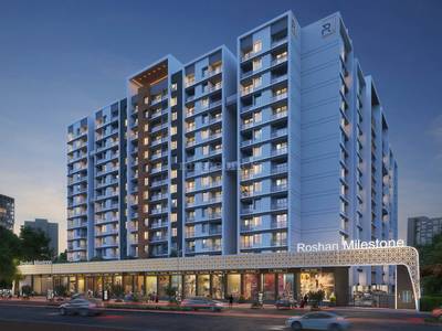 55.3 Lac ₹9,641/sqft RERA 2 BHK Flat For Sale in Roshan Milestone Tathawade, Pune