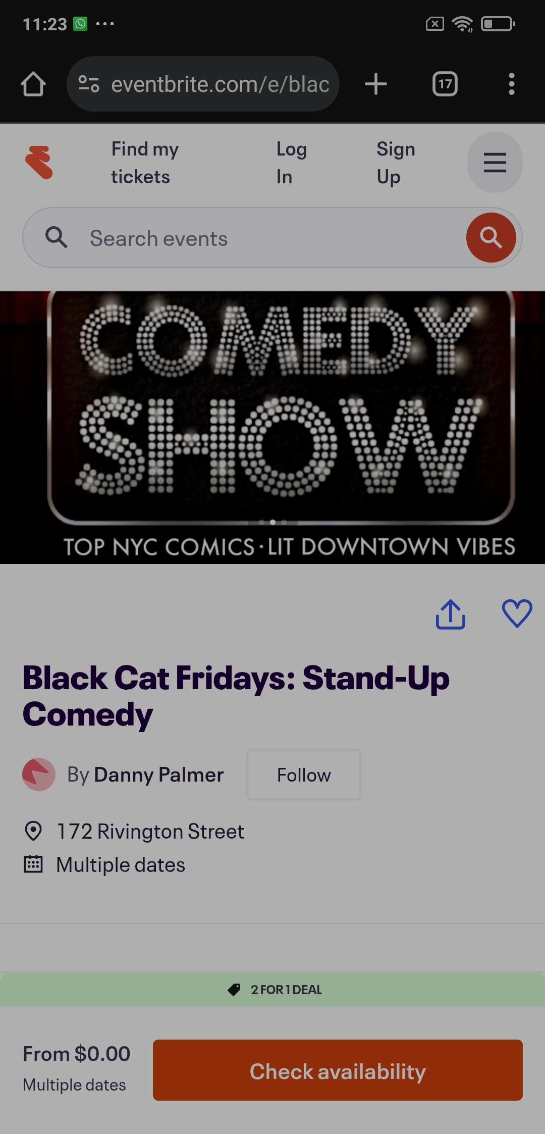 Black Cat Fridays: Stand-Up Comedy!!