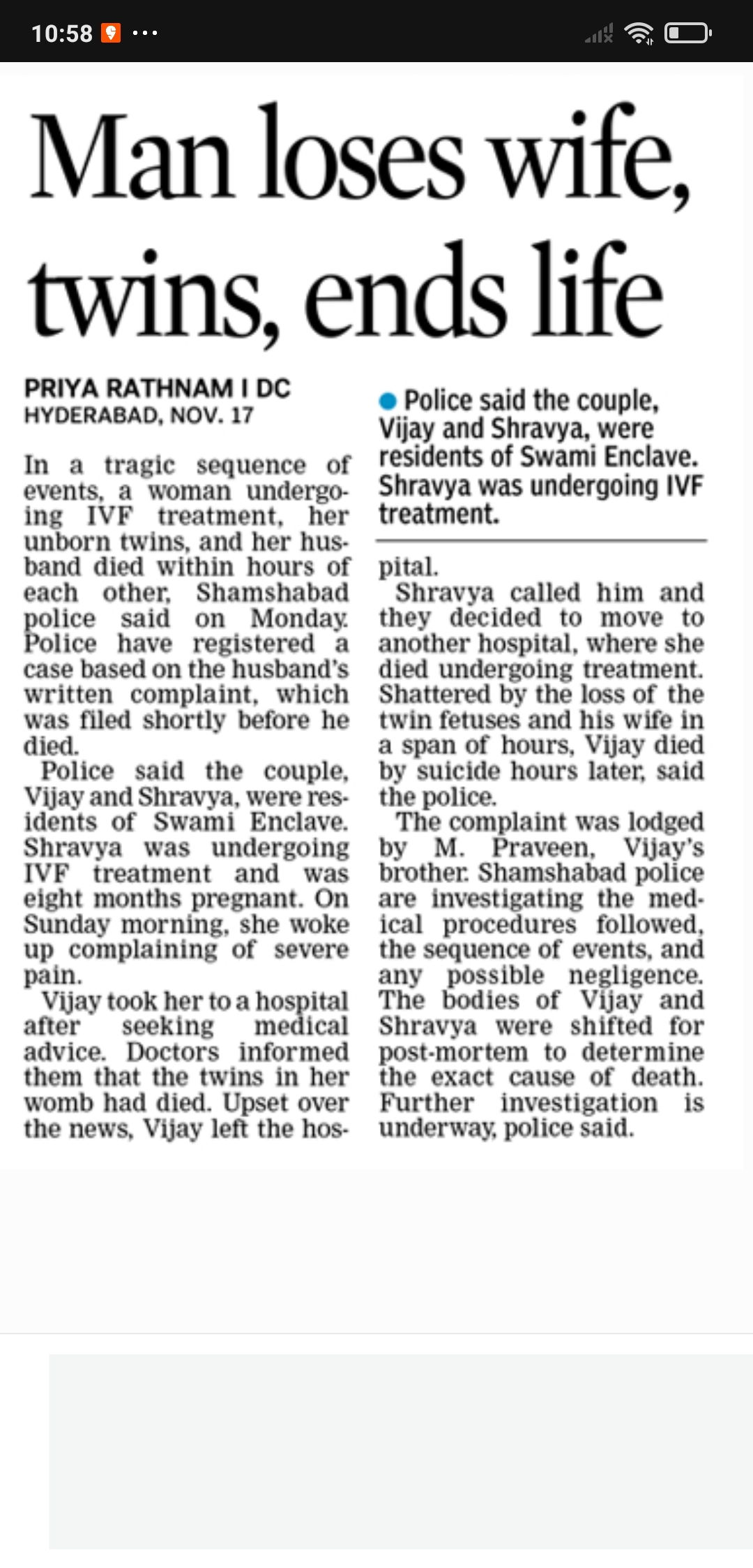 Man loses wife, twins, and ends his own life!!