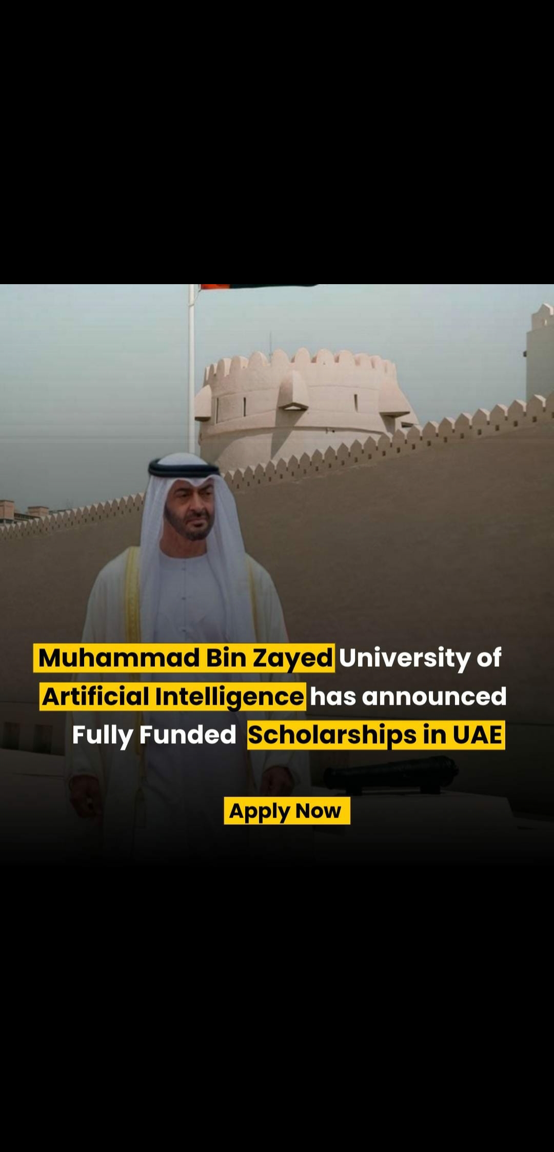 🎓 MBZUAI Scholarship 2026 in Abu Dhabi, UAE 🇦🇪 |