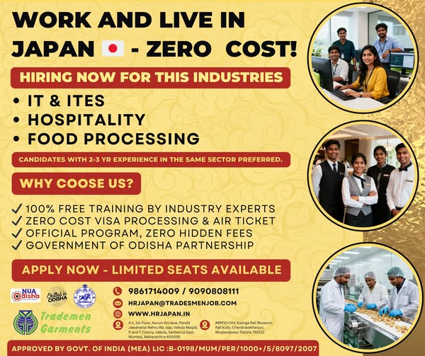 Work & Live in Japan – ZERO Cost Program 2025