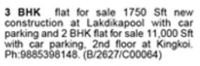 3 BHK & 2 BHK Flats for Sale (Lakdikapool & King Koti)