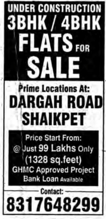 3BHK / 4BHK Flats For Sale