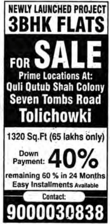 3BHK Flats For Sale
