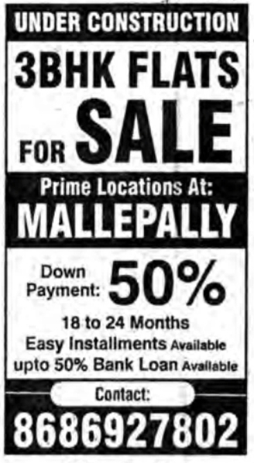 3BHK Flats For Sale