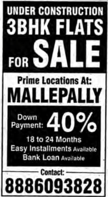 3BHK Flats For Sale