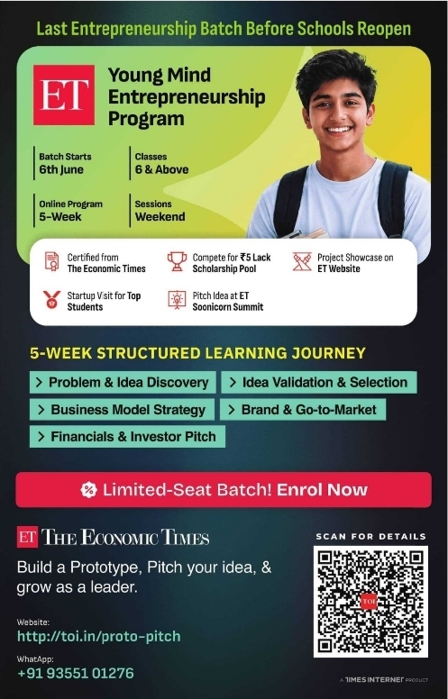 Admissions Open: Young Mind Entrepreneurship Program