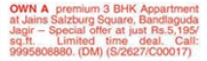 Apartment For Sale