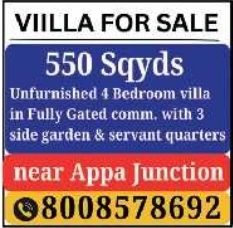 Appa Junction: 4BHK Luxury Villa for Sale