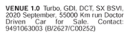 Car for Sale: Hyundai Venue 1.0 Turbo