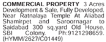 Commercial Property and House for Sale