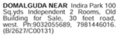 Domalguda Independent Building for Sale