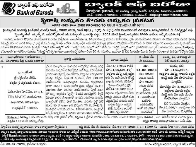 E-Auction Sale Notice: Immovable Property Asset Recovery