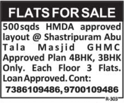 Flats for Sale in Shastripuram