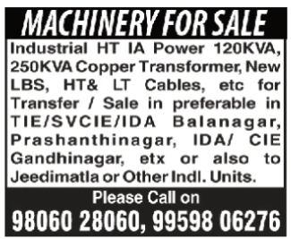 Industrial Machinery For Sale