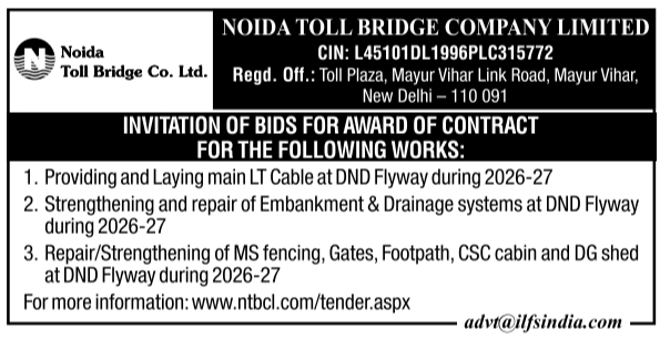 Invitation of Bids for DND Flyway Infrastructure Works by NTBCL