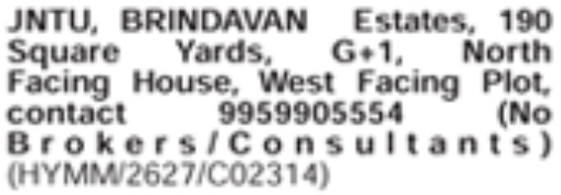 JNTU Brindavan Estates House and Plot for Sale