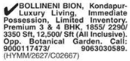 Luxury 3 & 4 BHK Apartments for Sale: Kondapur, Hyderabad