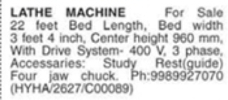 Machinery Marketplace: Heavy Duty Lathe Machine for Sale