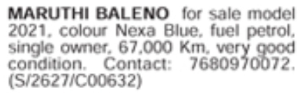 Maruti Baleno Car for Sale: Hyderabad