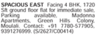 Moulali 4BHK Flat for Sale