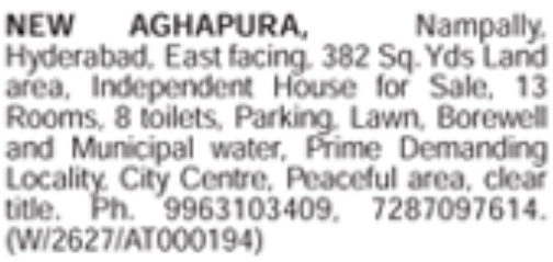 New Aghapura Independent House for Sale