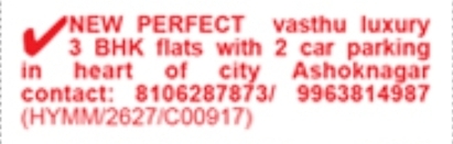 New Luxury 3 BHK Vasthu Flats for Sale in Ashoknagar