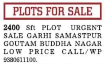 Property Sale: Goutam Buddha Nagar Residential Plot